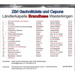 Occ. CD Ländlerkapelle Brandhase Wasterkingen - Züri Gschnätzlets und Capuns Occ. CD Ländlerkapelle Brandhase Wasterkingen - Züri Gschnätzlets und Capuns