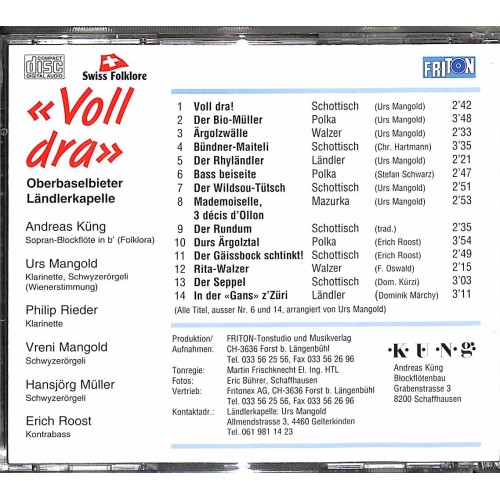 CD Oberbaselbieter Ländlerkapelle mit Andreas Küng - Voll dra