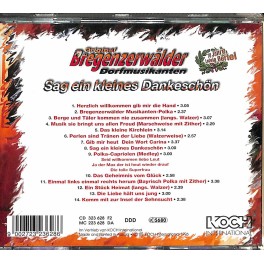 Occ. CD Original Bregenzerwälder Dorfmusikanten - Sag ein kleines Dankeschön Occ. CD Original Bregenzerwälder Dorfmusikanten - Sag ein kleines Dankeschön