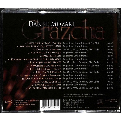 Occ. CD Engadiner Ländlerfründa und dem Cor mixt da Samedan - Danke Mozart Grazcha