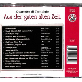 Occ. CD Quartetto di Tarnolgio - Aus der guten alten Zeit Occ. CD Quartetto di Tarnolgio - Aus der guten alten Zeit