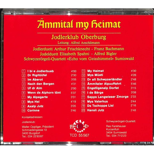 CD-Kopie: Jodlerklub Oberburg - Ämmital my Heimat