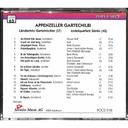 CD Gartehöckler mit Jodelquartett Säntis - Appenzeller Gartechilbi CD Gartehöckler mit Jodelquartett Säntis - Appenzeller Gartechilbi