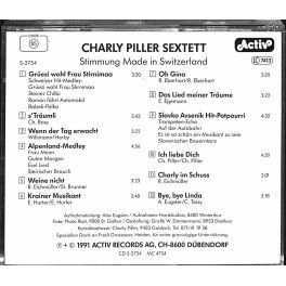CD Charly Piller Sextett - Stimmung Made in Switzerland
