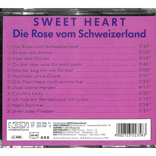 Occ. CD Sweet Heart - Die Rose vom Schweizerland