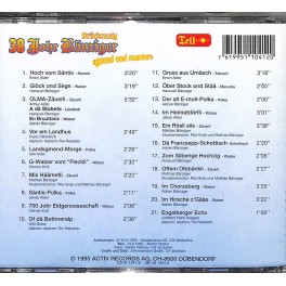 Occ. CD 38 Johr Striichmusig Bänziger - gsond ond munter Occ. CD 38 Johr Striichmusig Bänziger - gsond ond munter