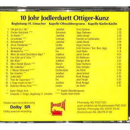 Occ. CD 10 Johr Jodlerduett Ottiger-Kunz - Mis Müeti Occ. CD 10 Johr Jodlerduett Ottiger-Kunz - Mis Müeti
