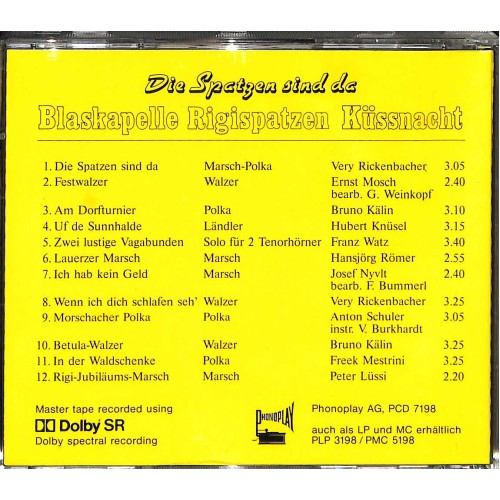 Occ. CD Blaskapelle Rigispatzen Küssnacht - Die Spatzen sind da