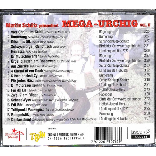Occ. CD Martin Schütz präsentiert Mega-Urchig, Vol. 2
