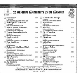 Occ. CD 20 Original Ländlerhits us em Bärnbiet