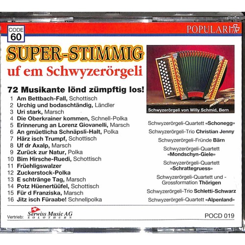 Occ. CD Super-Stimmig uf em Schwyzerörgeli