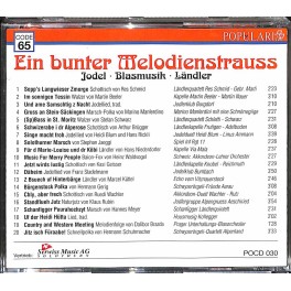 Occ. CD Ein bunter Melodienstrauss - Jodel, Blasmusik, Ländler Occ. CD Ein bunter Melodienstrauss - Jodel, Blasmusik, Ländler