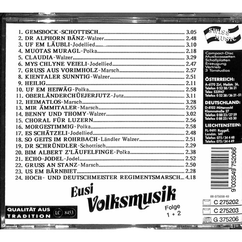 Occ. CD Eusi Volksmusik - Folge 1 und 2