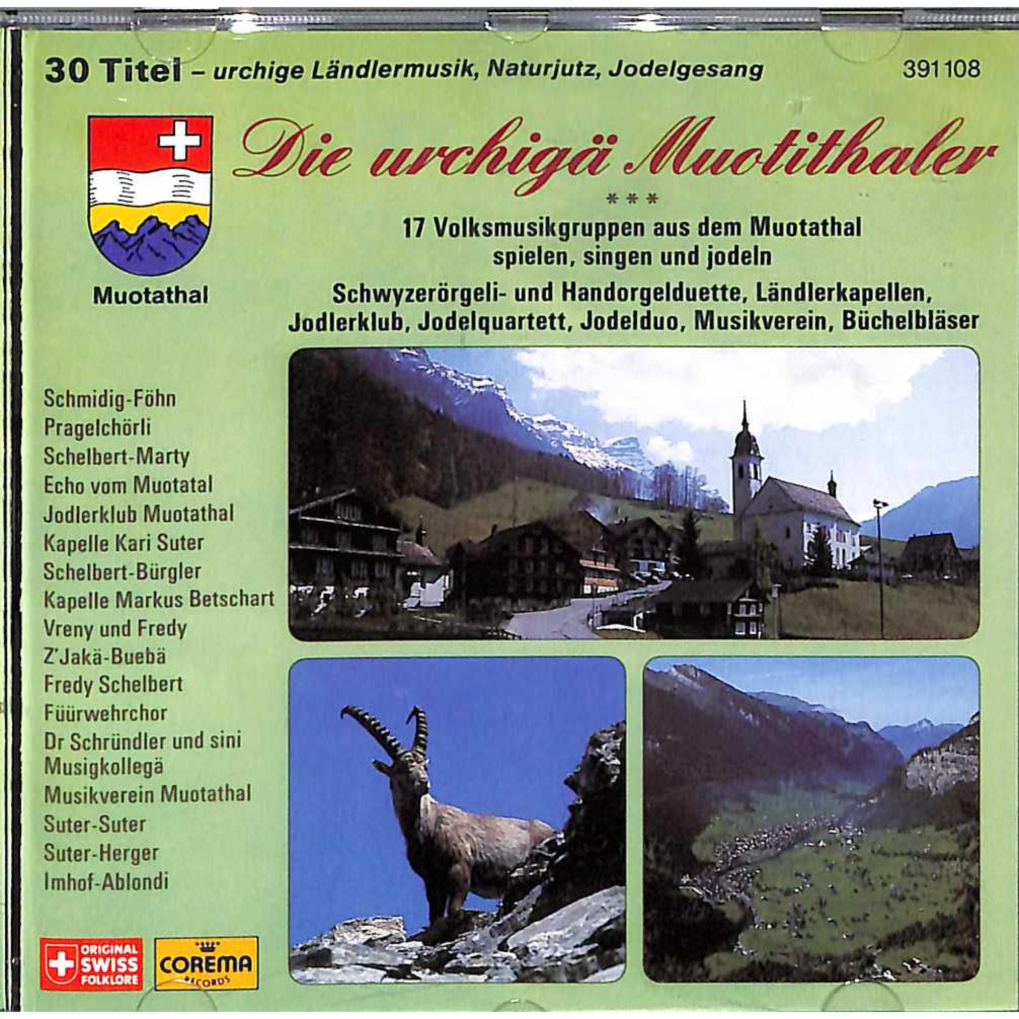 Occ. CD Die urchigä Muotithaler - 17 Volksmusikgruppen spielen singen jodeln Occ. CD Die urchigä Muotithaler - 17 Volksmusikgruppen spielen singen jodeln