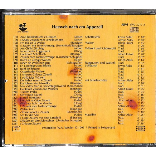 CD Heeweh nach em Appezell - diverse - 1993