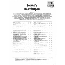 Occ. CD So tönt's im Prättigau - diverse 