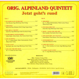 LP Original Alpenland Quintett - Jetzt geht's rund