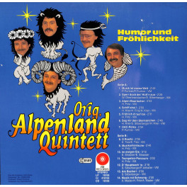 LP Original Alpenland Quintett - Humor und Fröhlichkeit