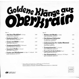 LP Goldene Klänge aus Oberkrain - Orig. Alpenland Quintett u.a.