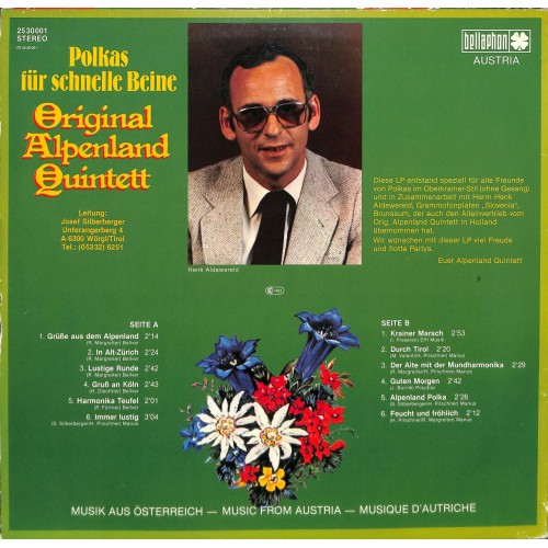 Original Alpenland Quintett - Polkas für schnelle Beine