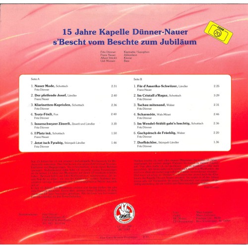 CD Kapelle Dünner-Nauer - 15 Jahre