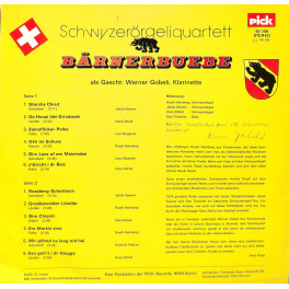 CD Schwyzerörgeliquartett Bärnerbuebe mit Werner Gobeli