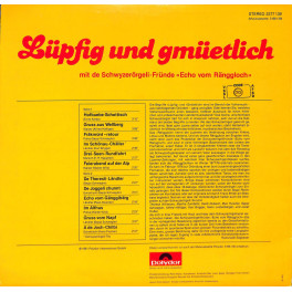 CD Schwyzerörgeli-Fründe Echo vom Ränggloch - Lüpfig und gemüetlich