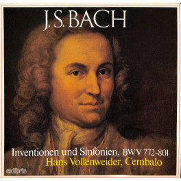 LP Hans Vollenweider, Cembalo - J.S.Bach Inventionen und Sinfonien