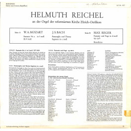 LP Helmuth Reichel an der Orgel der ref. Kirche Zürich-Oerlikon - Mozart, Bach, Reger