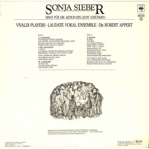 LP Sonja Sieber, Vivaldi Players, Laudate Vokal Ensemble u.a. - 1984