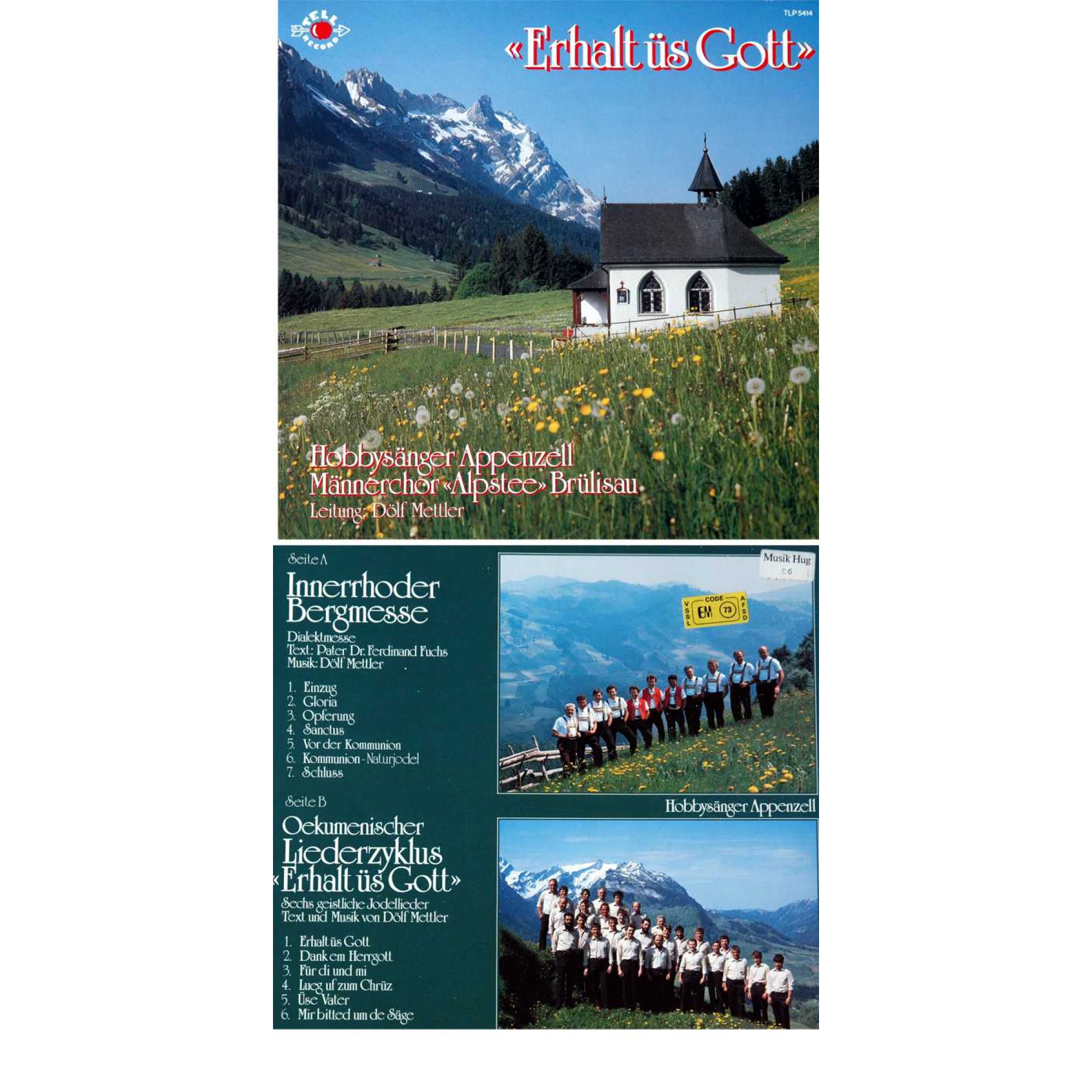 Occ. LP Vinyl: Innerhoder Bergmesse & Erhalt üs Gott Occ. LP Vinyl: Innerhoder Bergmesse & Erhalt üs Gott