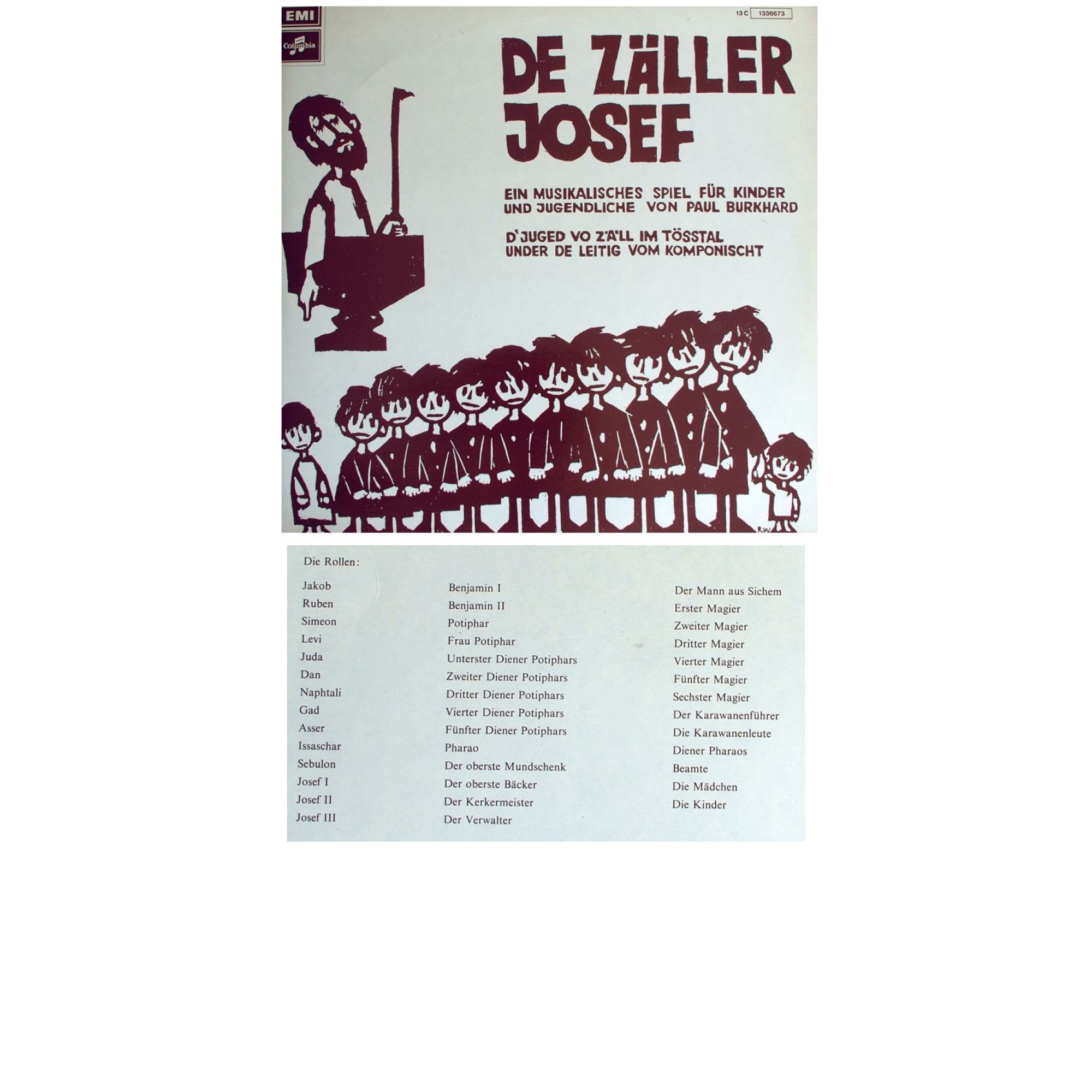 CD De Zäller Josef - Original unter Leitung Paul Burkhard 2CDs CD De Zäller Josef - Original unter Leitung Paul Burkhard 2CDs