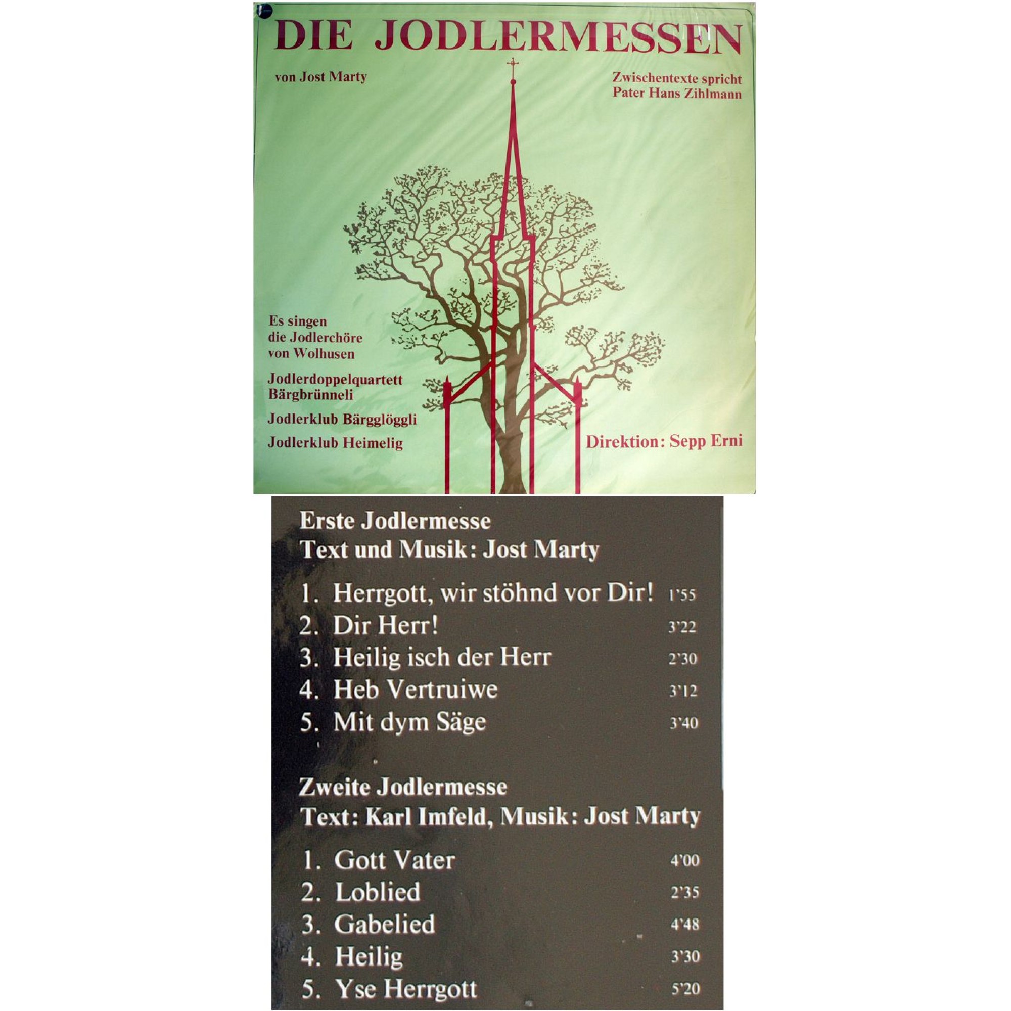 CD-Kopie von Vinyl: Jodelchörli Wolhusen - Die Jodlermessen von Jost Marty CD-Kopie von Vinyl: Jodelchörli Wolhusen - Die Jodlermessen von Jost Marty