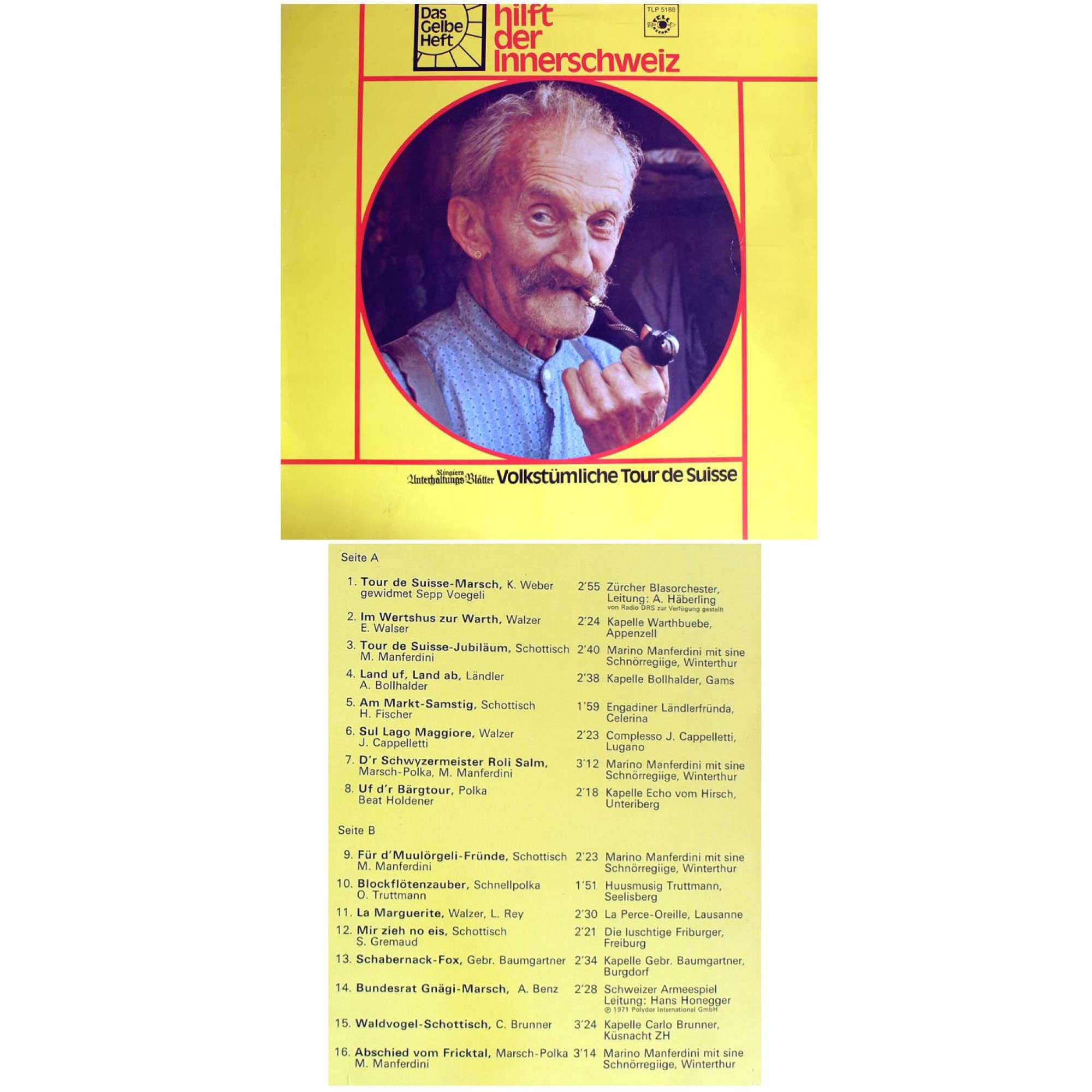 Occ. LP Vinyl: Das gelbe Heft - hilft der Innerschweiz - diverse Occ. LP Vinyl: Das gelbe Heft - hilft der Innerschweiz - diverse