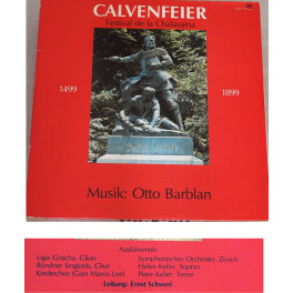 CD-Kopie: von Vinyl: Calvenfeier - diverse Musik: Otto Barblan 2LPs 1983