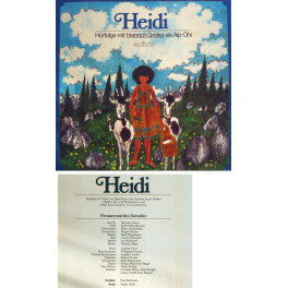 Occ. LP Vinyl: Heidi - Hörspiel mit Heinrich Gretler uva. 4 LPs