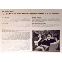 Occ. LP Vinyl: De Ruedi Walter verzellt Märli