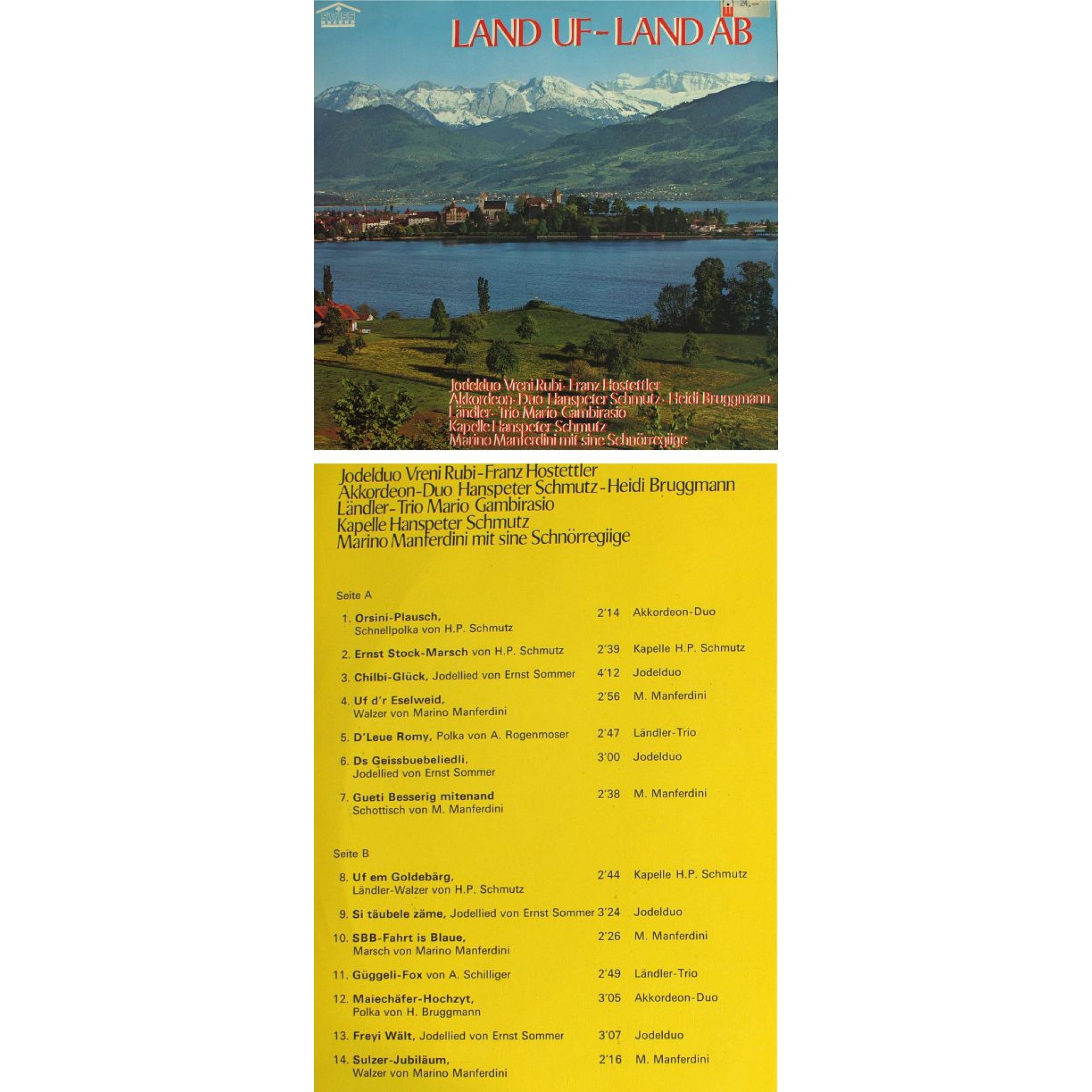 Occ. LP Vinyl: Land uf - Land ab - diverse Occ. LP Vinyl: Land uf - Land ab - diverse