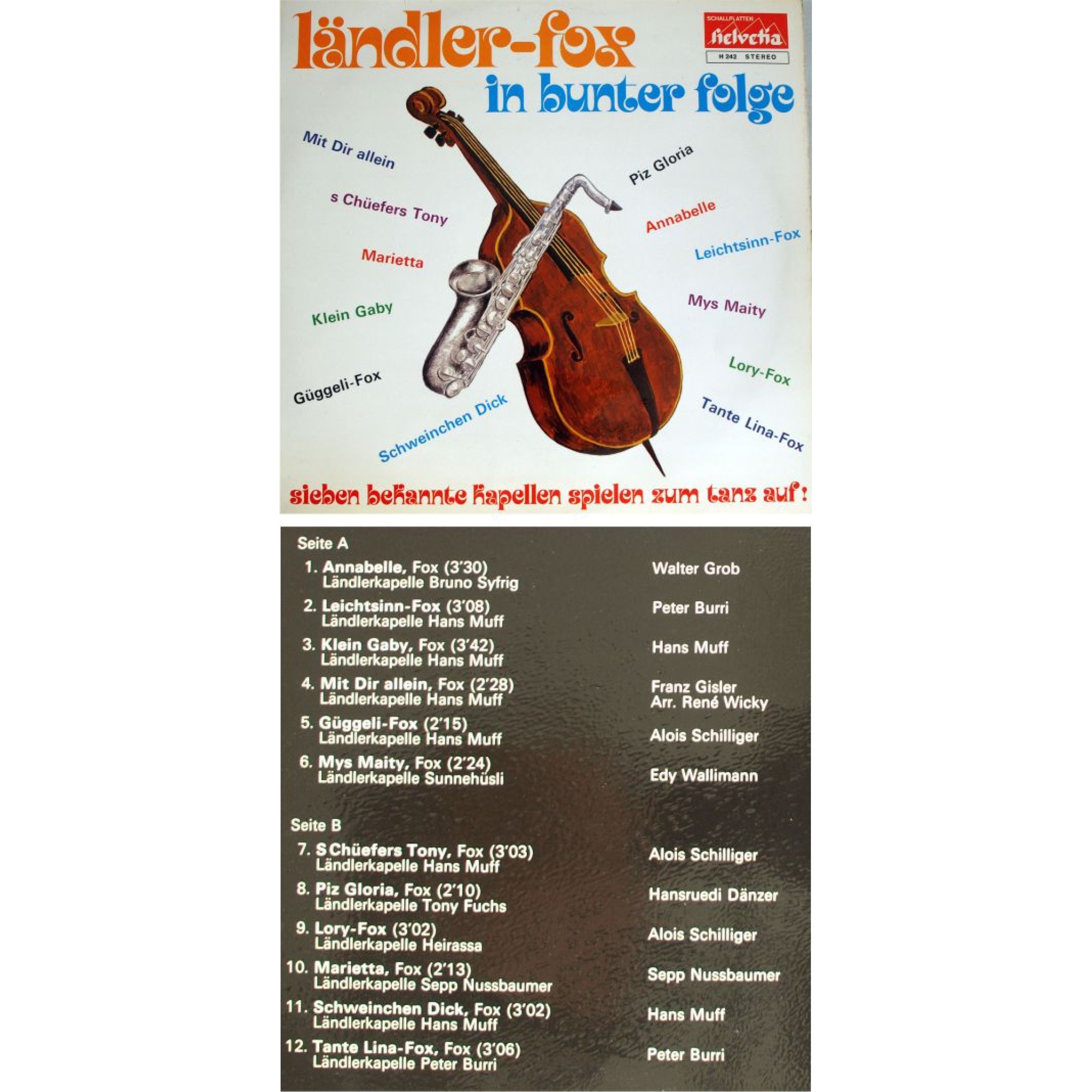Occ. LP Vinyl: Ländler-fox in bunter Folge - diverse Occ. LP Vinyl: Ländler-fox in bunter Folge - diverse
