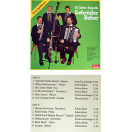 Occ. LP Vinyl: Gebrüder Reber - 20 Jahre