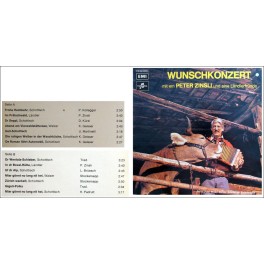 CD-Kopie von Vinyl: Wunschkonzert mit em Peter Zinsli u. sina Ländlerfründa