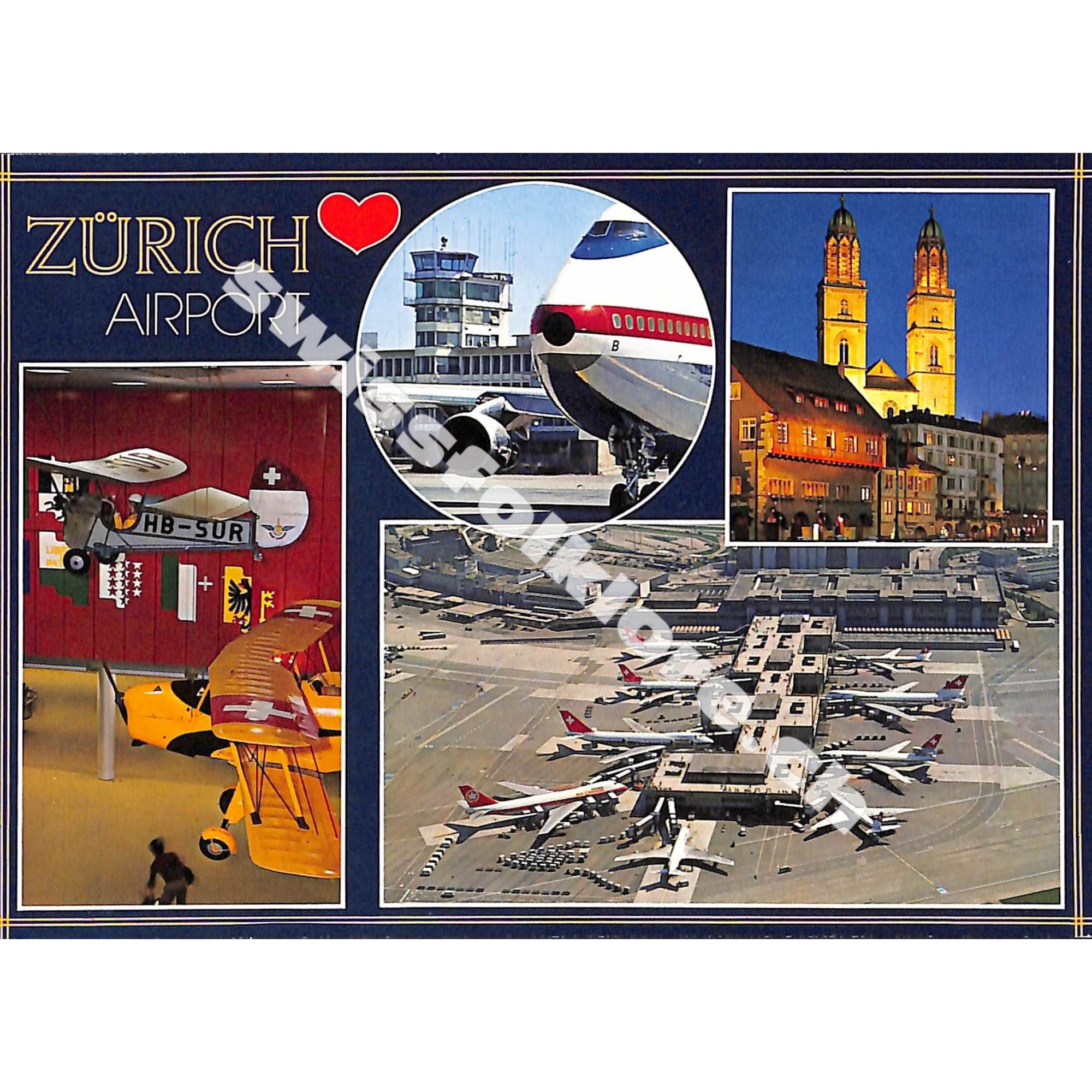 Postkarte: Zürich Airport - Flughafen Zürich Postkarte: Zürich Airport - Flughafen Zürich