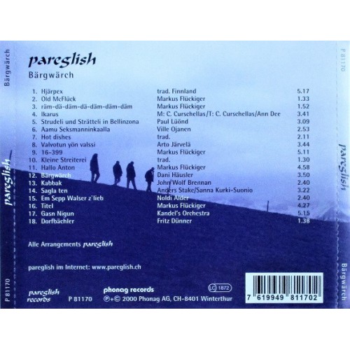 CD pareglish - Bärgwärch
