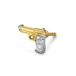 Ohrstecker 750/18 K Gelbgold Pistole