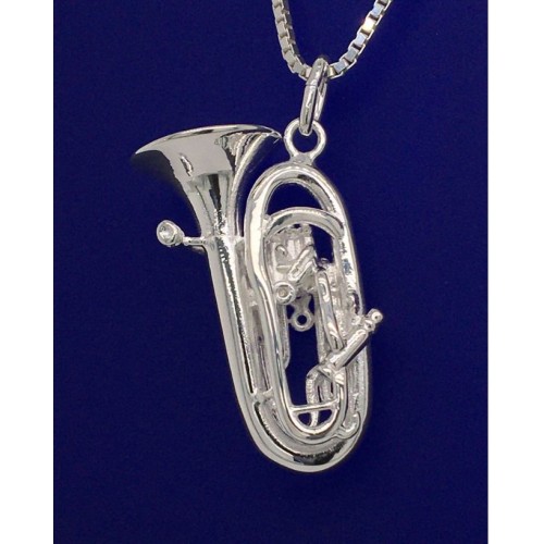 Schmuck: Anhänger Silber Euphonium / Tenorhorn