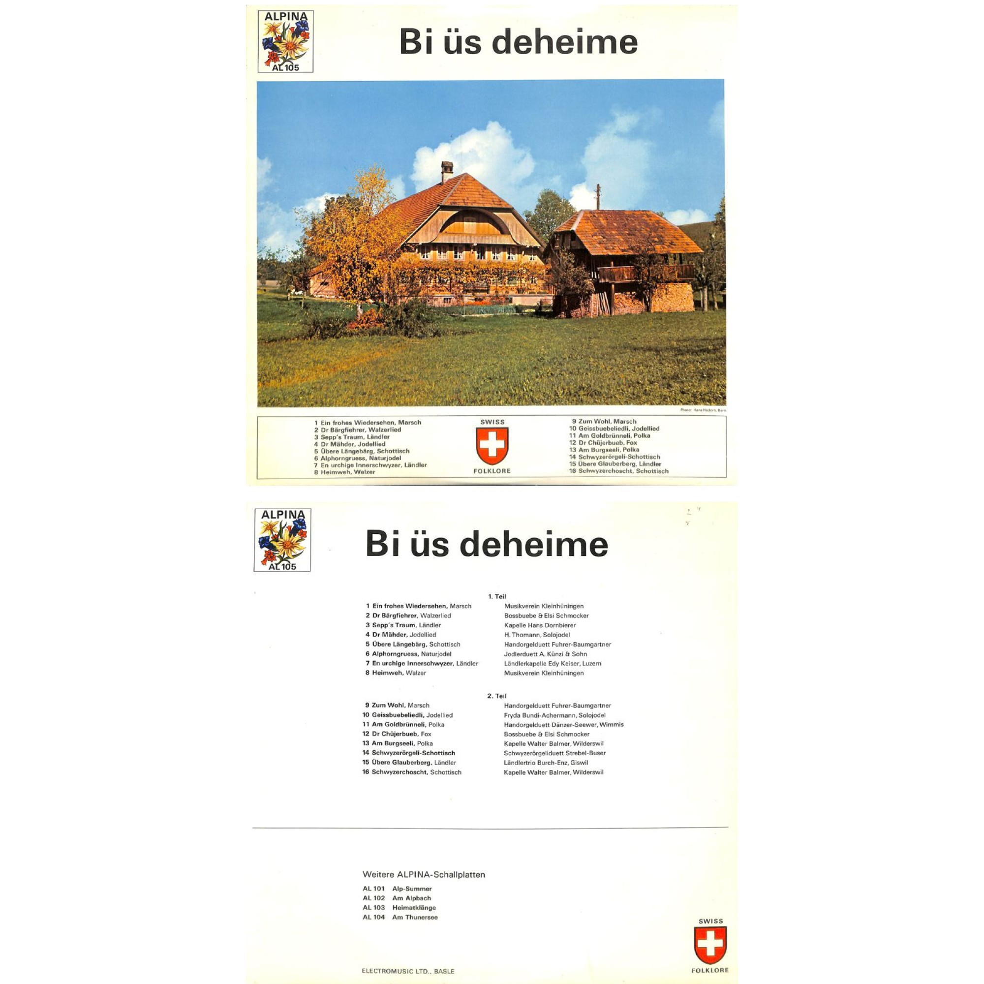 CD-Kopie von Vinyl: Bi üs deheime - Bossbuebe & Elsi Schmocker u.a. CD-Kopie von Vinyl: Bi üs deheime - Bossbuebe & Elsi Schmocker u.a.