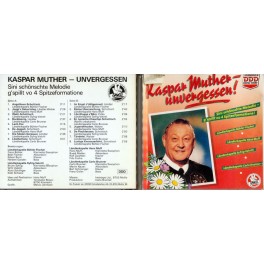 Occ.-CD Kaspar Muther - unvergessen - 4 Formationen