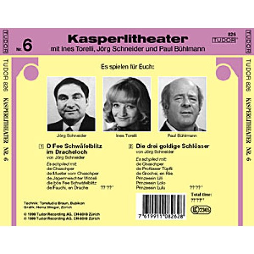 CD Kasperlitheater Nr. 6 - Jörg Schneider, Ines Torelli, Paul Bühlmann