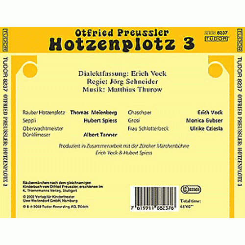 Occ. CD neues vom Räuber Hotzenplotz 3 - Dialektfassung mit Erich Vock, Regie Jörg Schneider