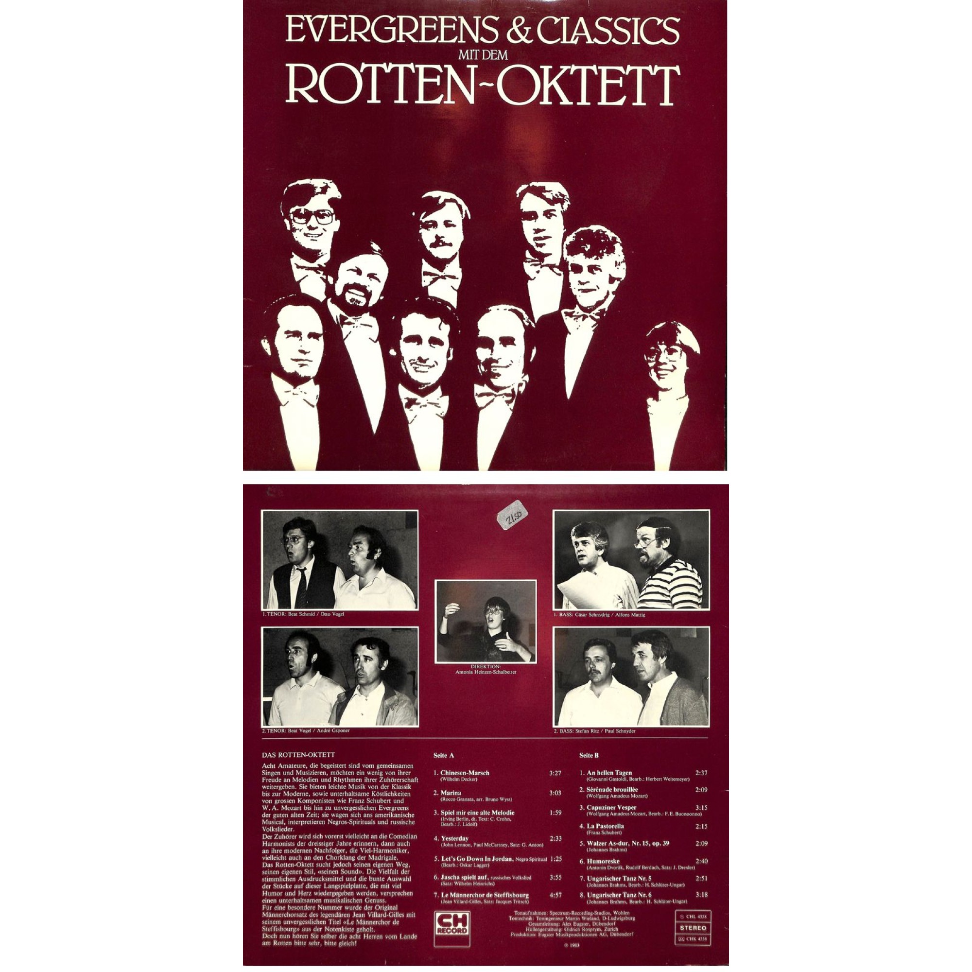 CD-Kopie von Vinyl: Rotten-Oktett - Evergreens & Classics CD-Kopie von Vinyl: Rotten-Oktett - Evergreens & Classics